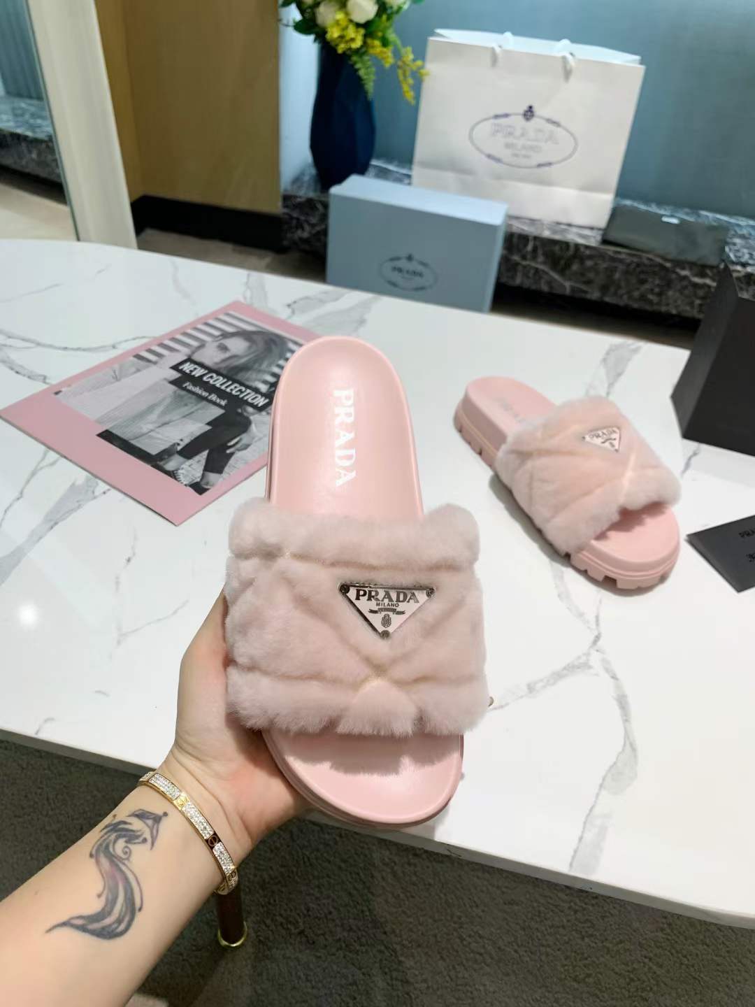 Women P*rada Top Sandals