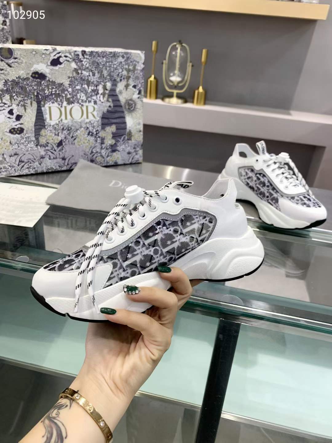 Men Women D*ior Top Sneaker