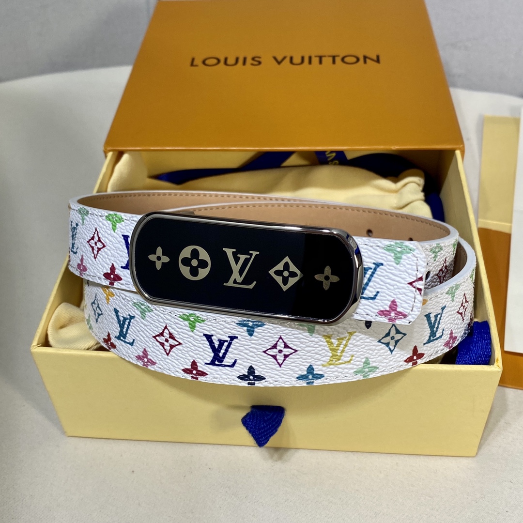 L*ouis V*uitton Belts Top Quality 25MM