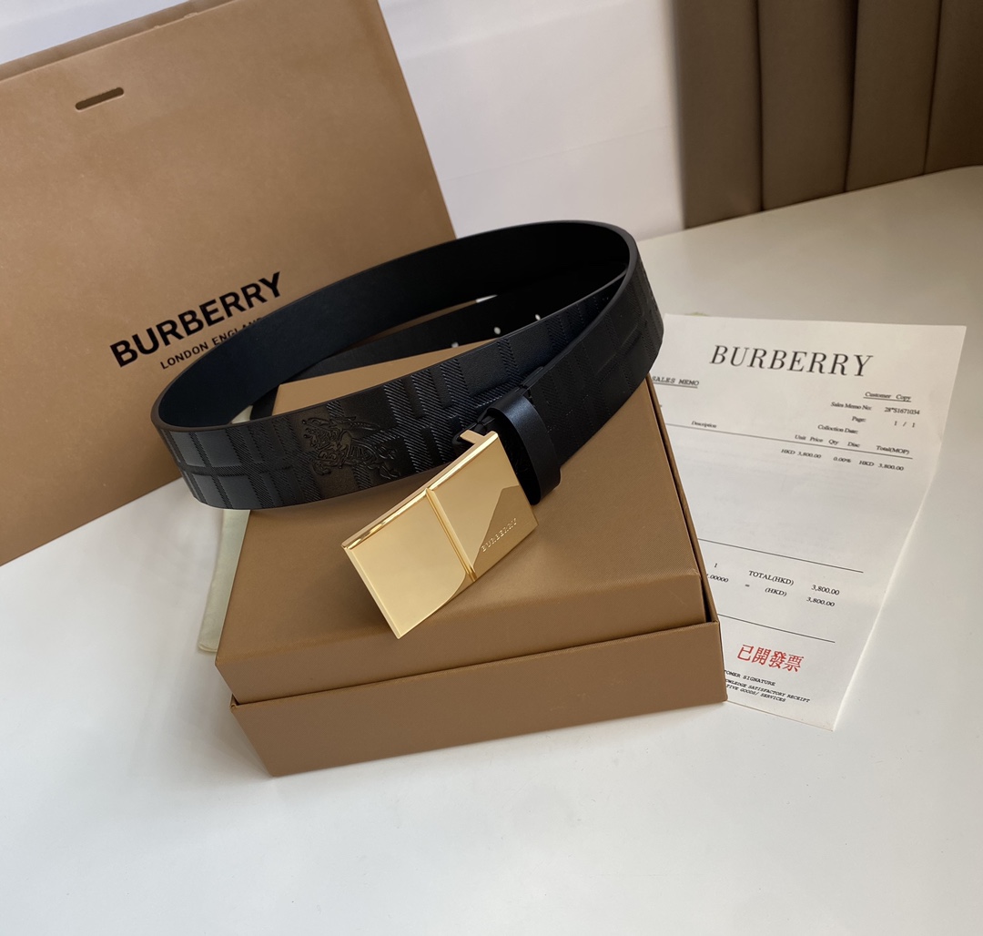 B*urberrry Belts Top Quality 35MM