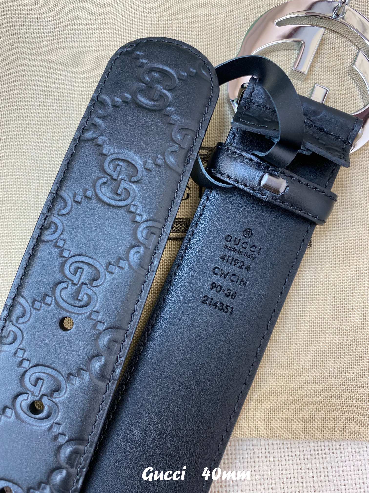 G*ucci Belts Top Quality 40MM