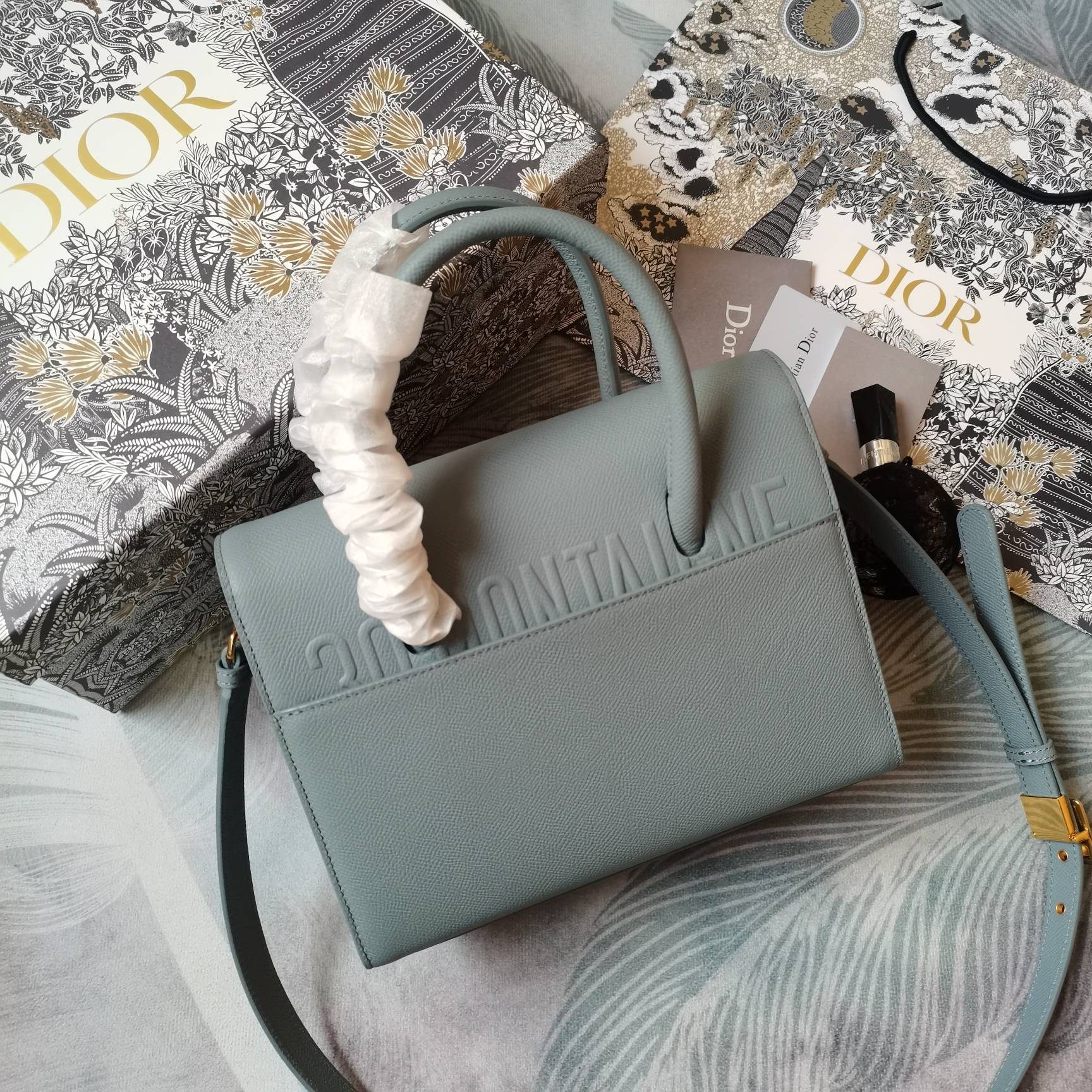 D*ior Bag Top Quality 25*19*12CM