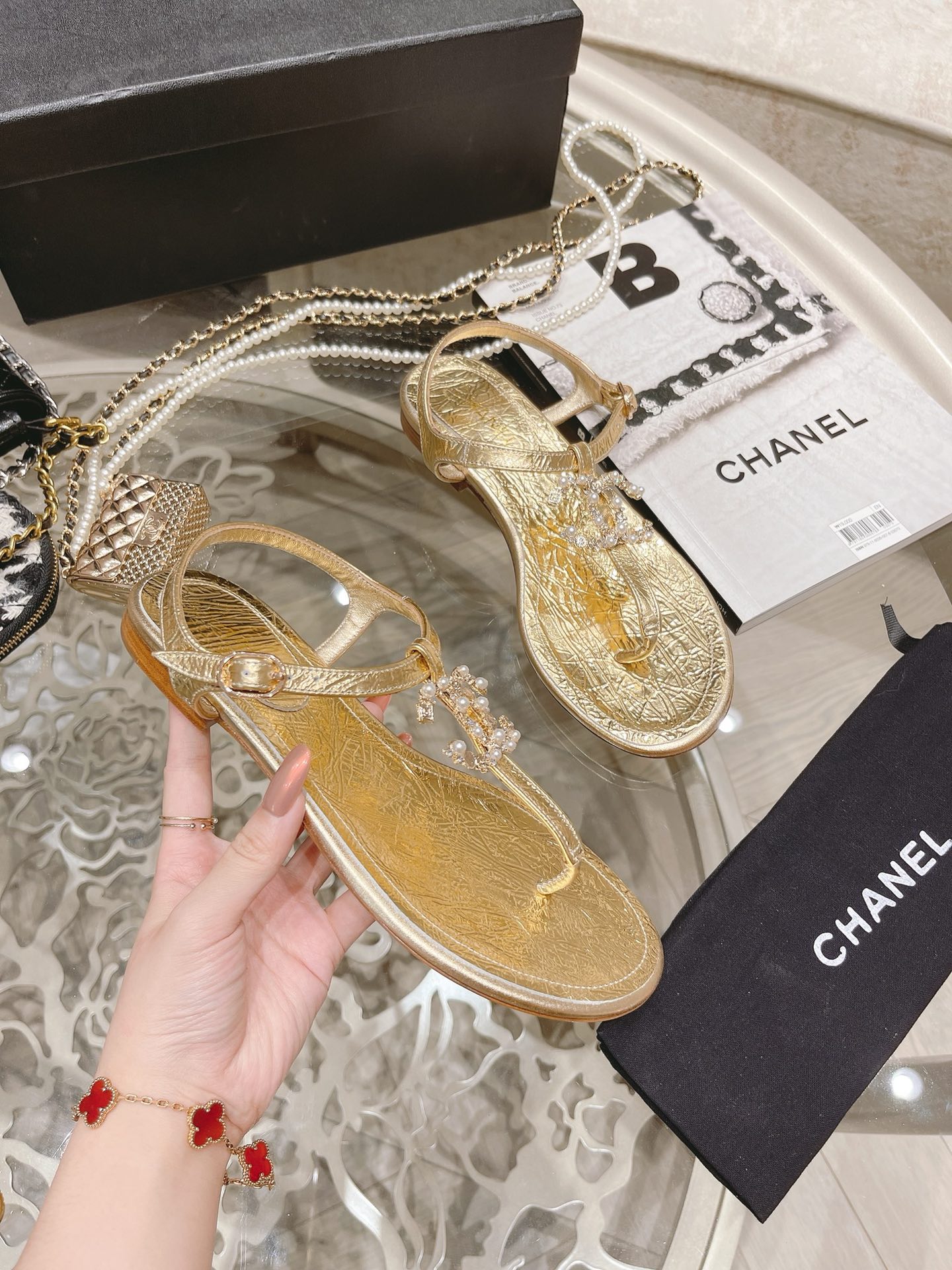 Women C*hanel Top Sandals