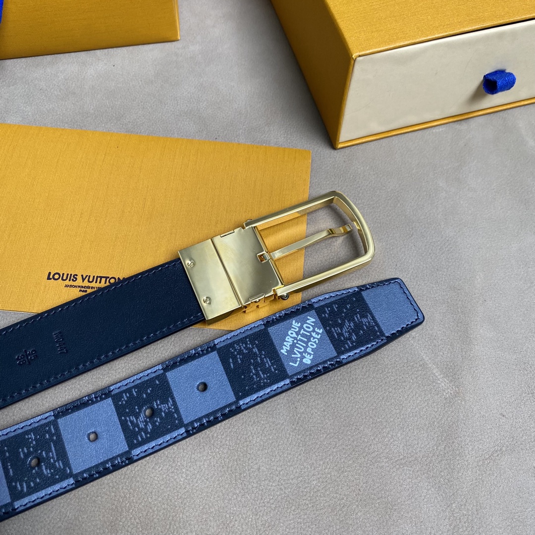 L*ouis V*uitton Belts Top Quality 35MM