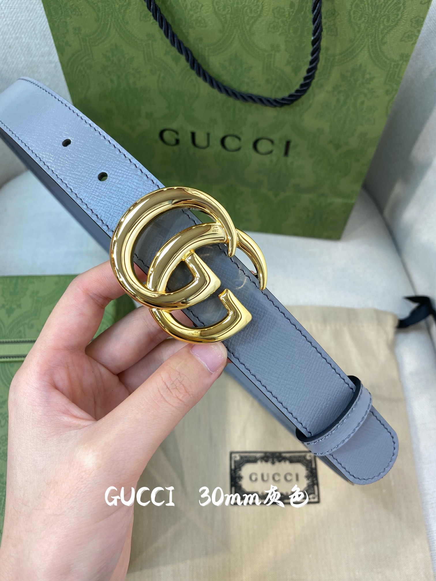G*ucci Belts Top Quality 30MM