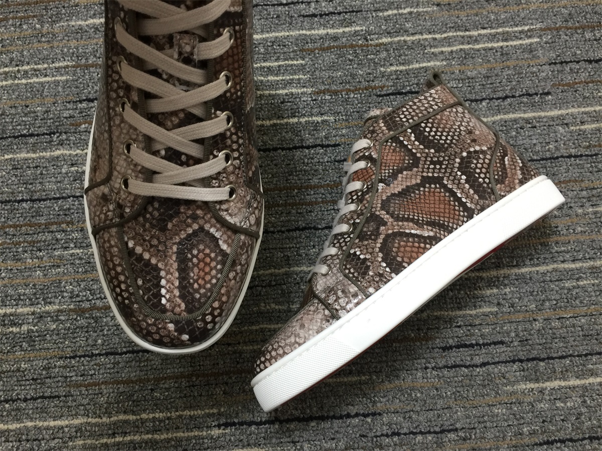 C*ristian L*uboutin Python Sneaker