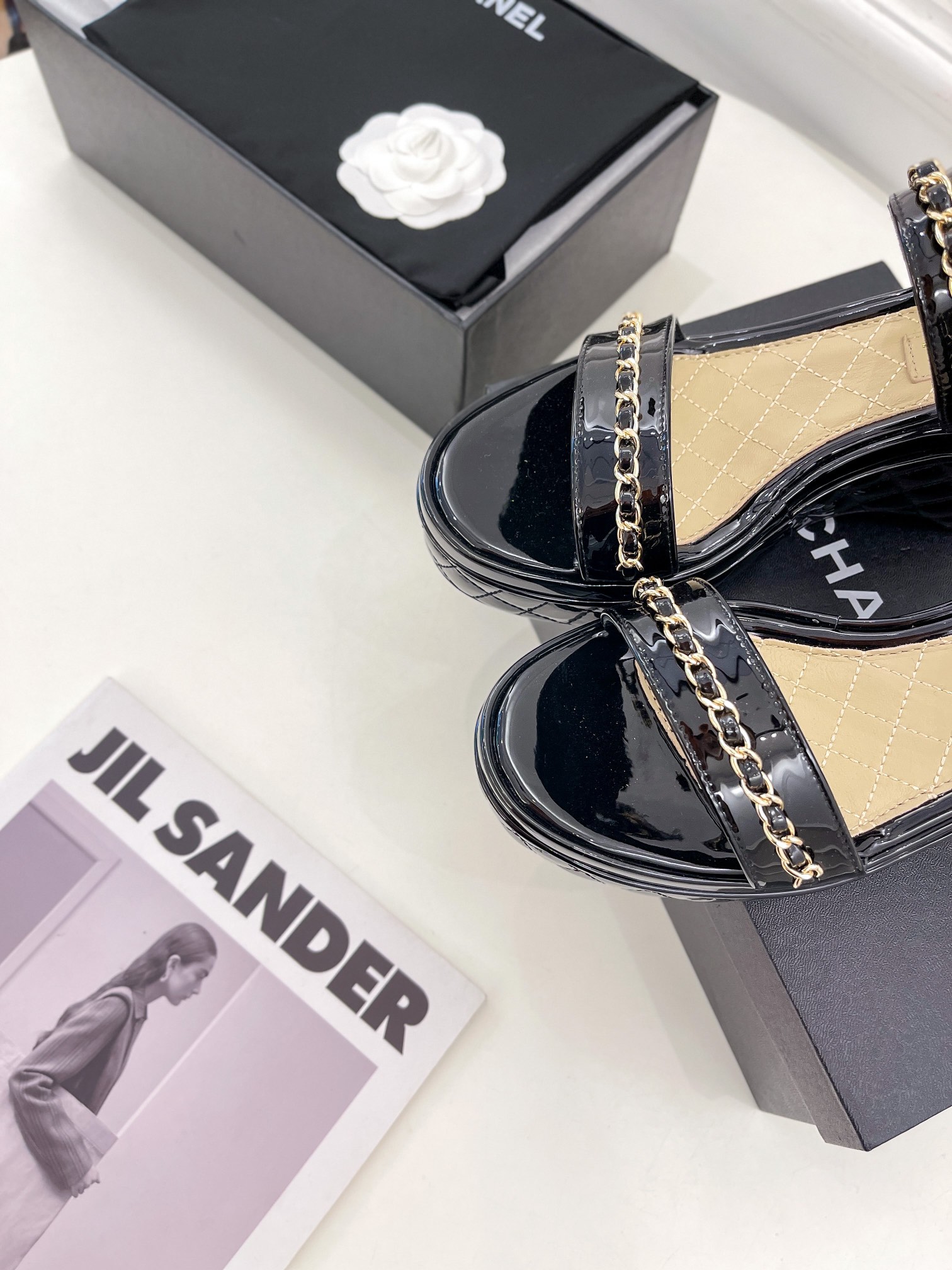 Women C*hanel Top Sandals 8CM