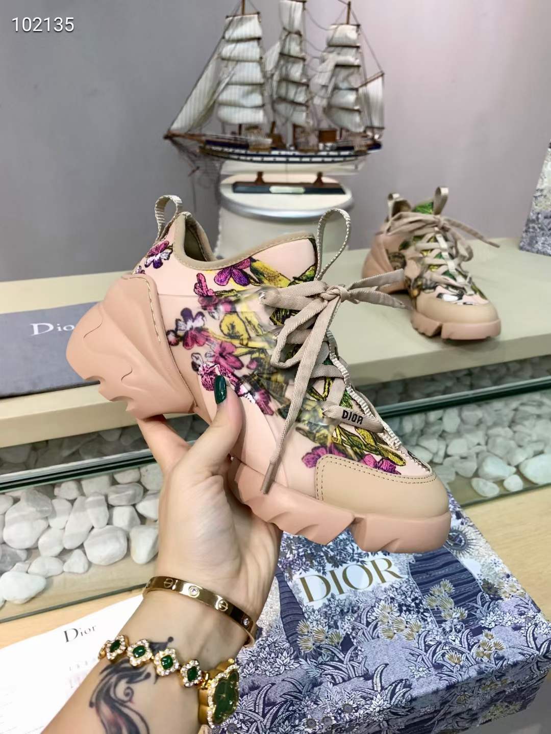 Men Women D*ior Top Sneaker