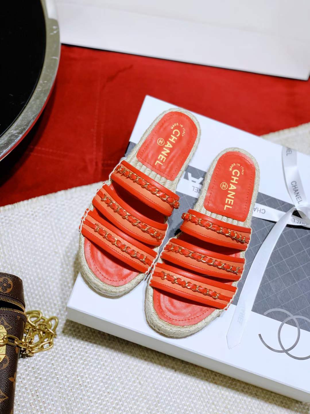 Women C*hanel Top Slippers