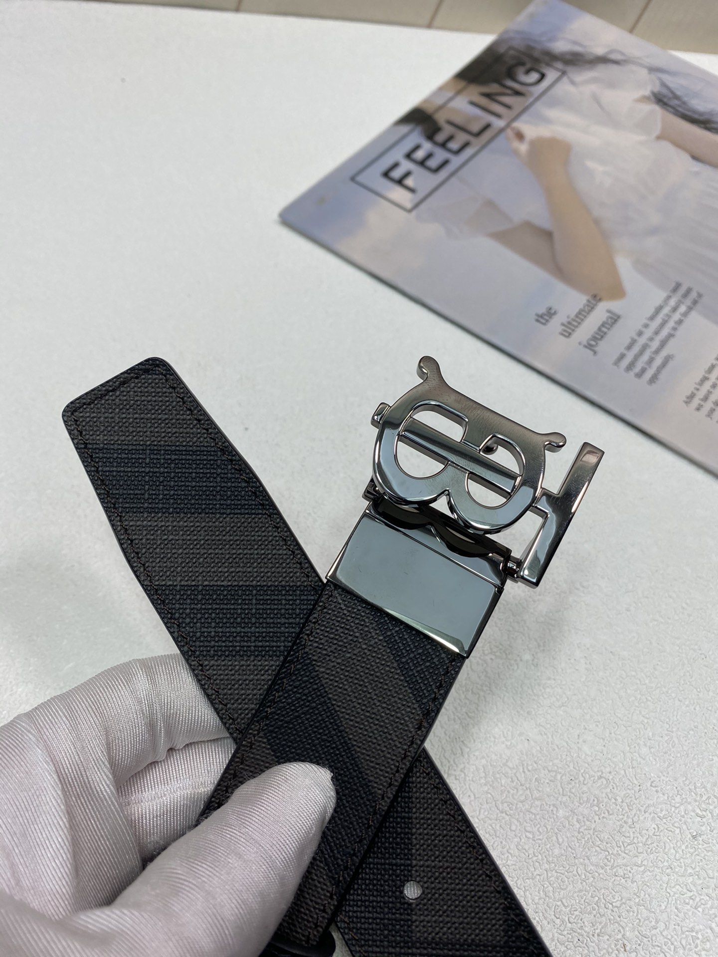 B*urberrry Belts Top Version 35MM