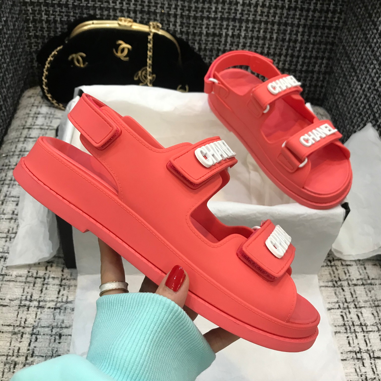 Women C*hanel Top Sandals