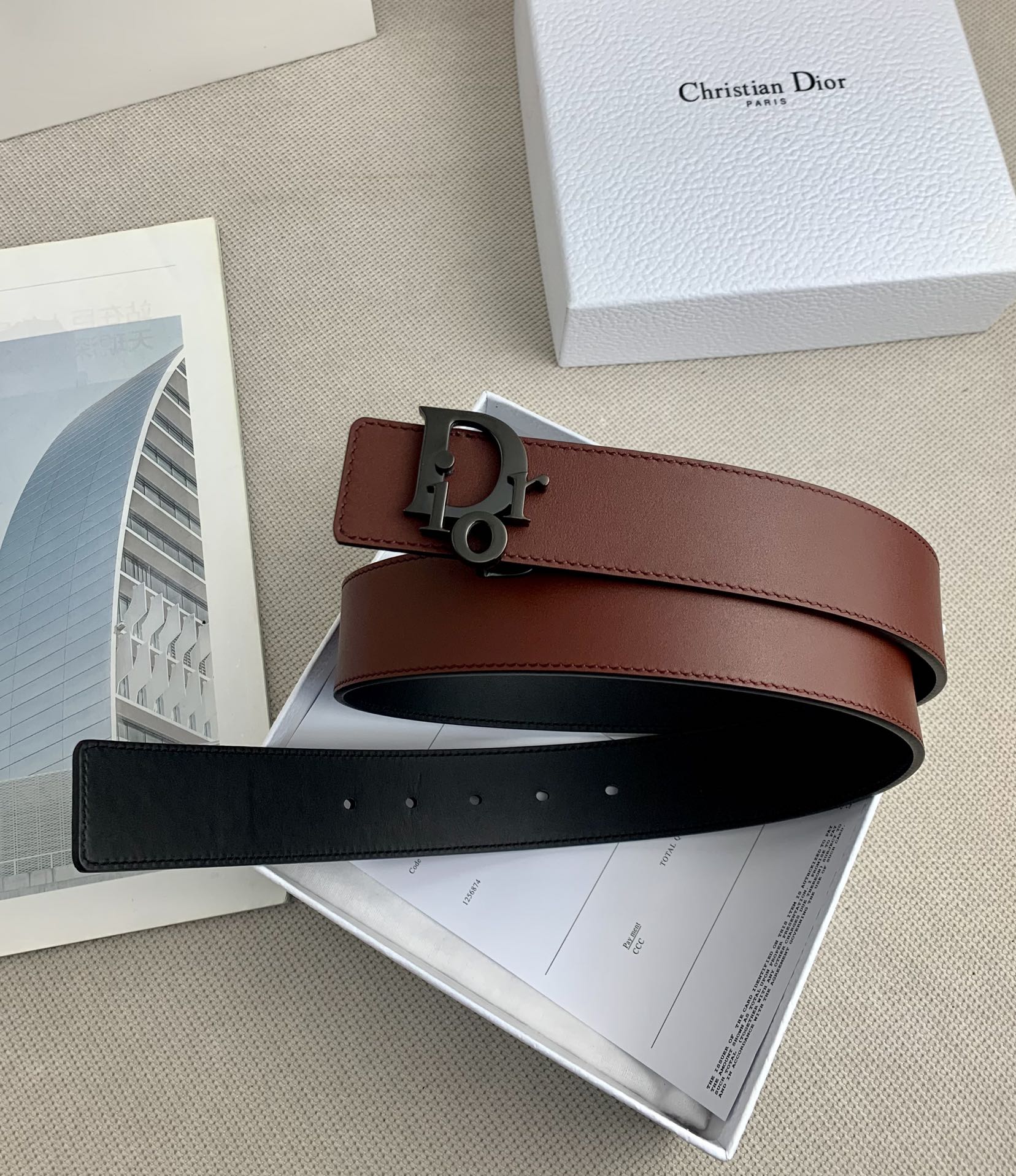 D*ior Belts Top Quality 35MM