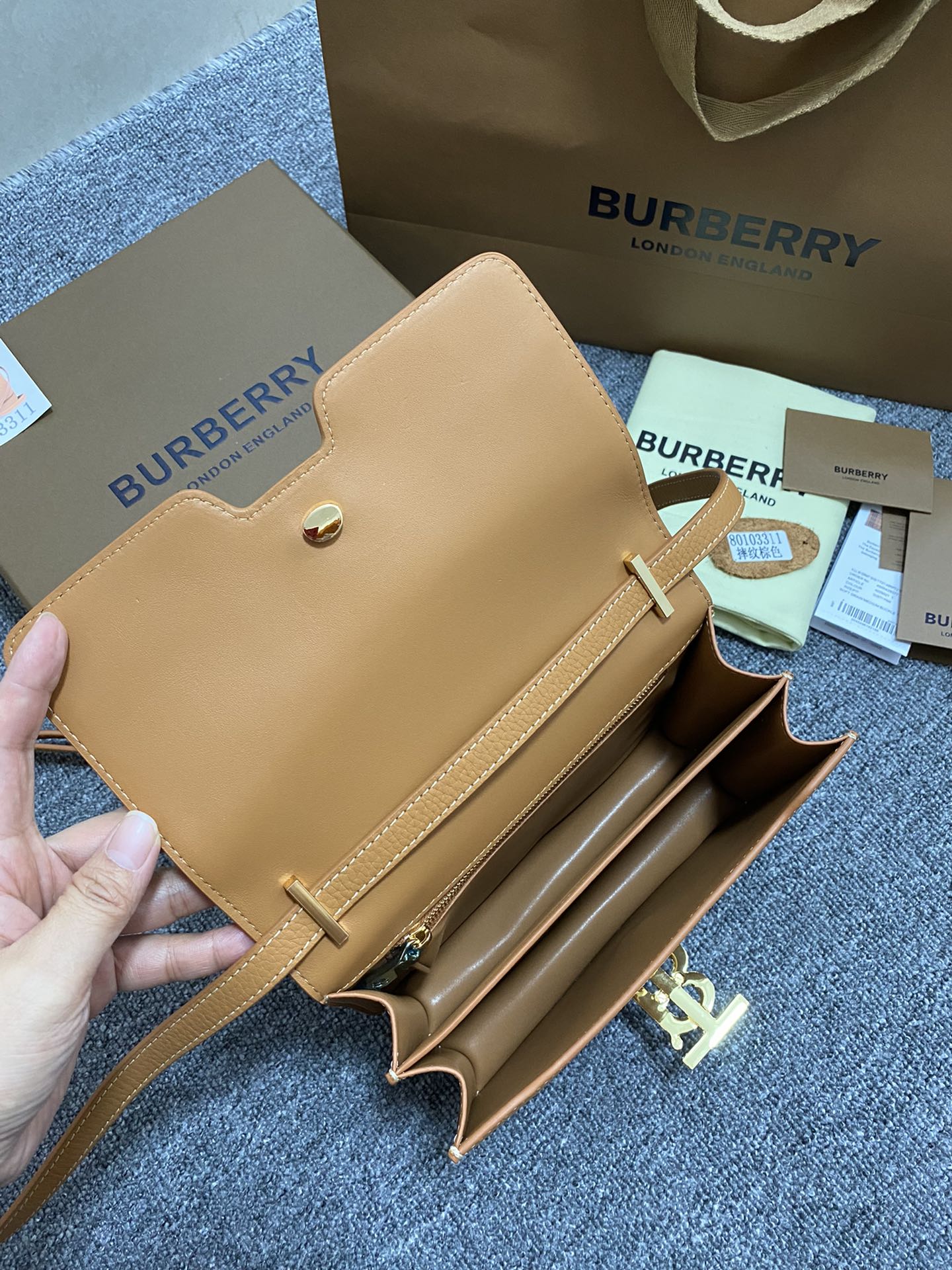 B*urberry Bag Top Quality 21*6*16CM