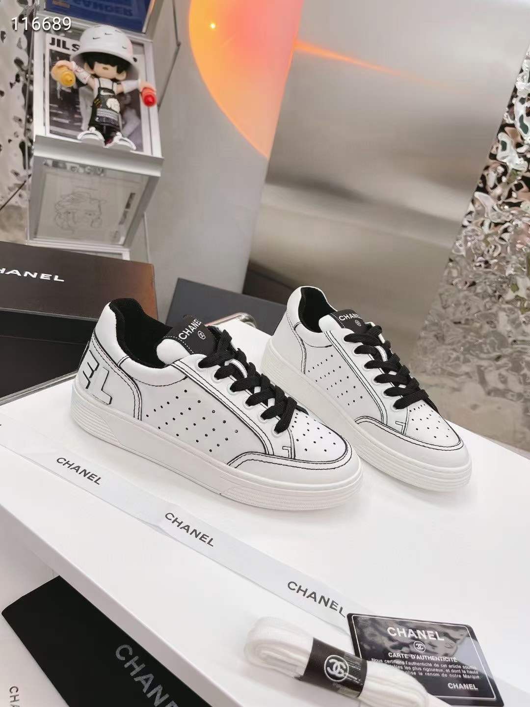 Men Women C*hanel Top Sneaker