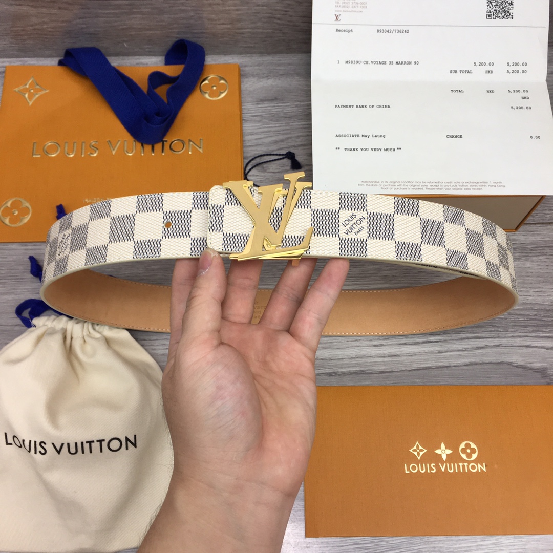 L*ouis V*uitton Belts Top Quality 40MM