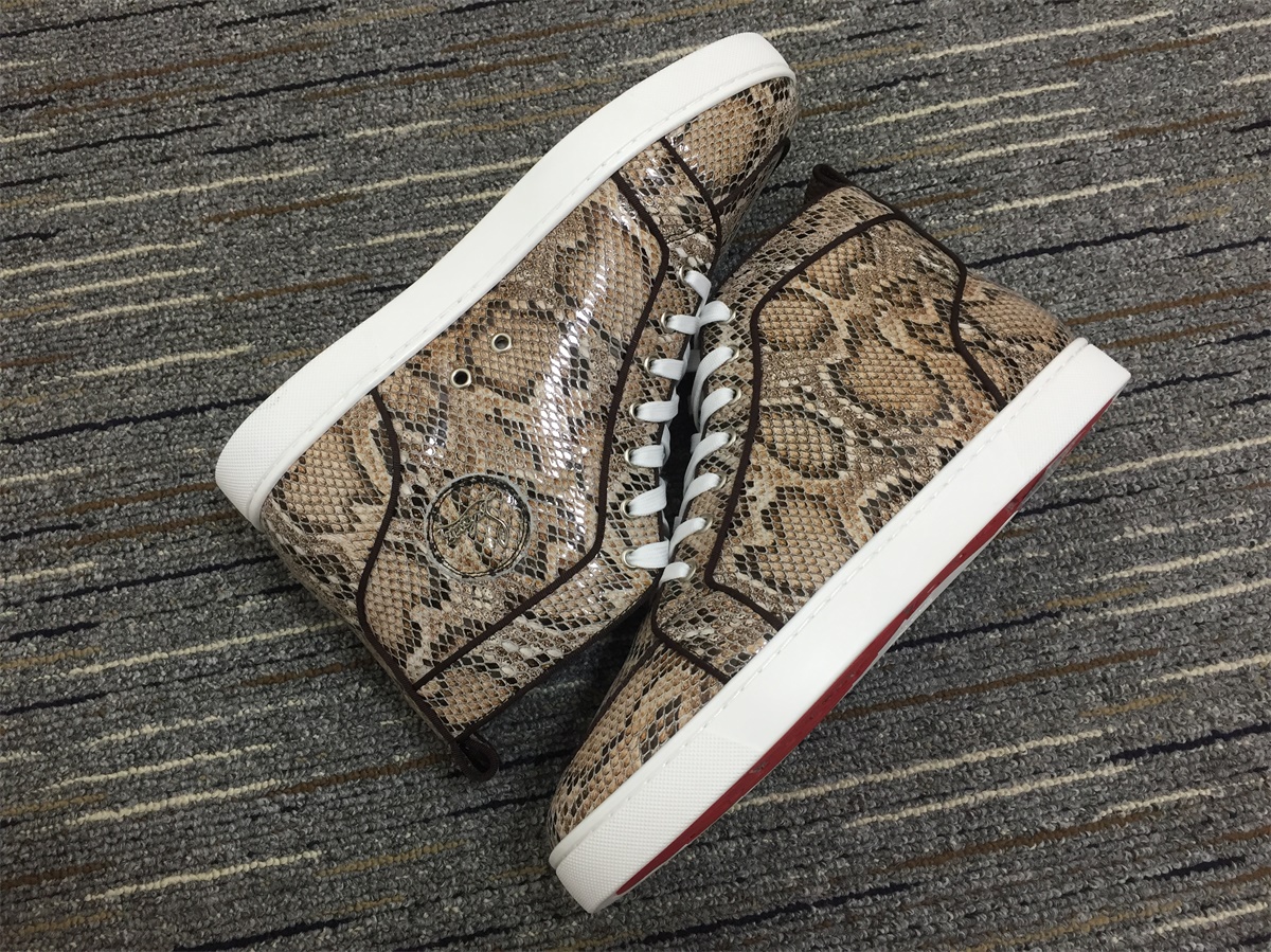 C*ristian L*uboutin Python Sneaker