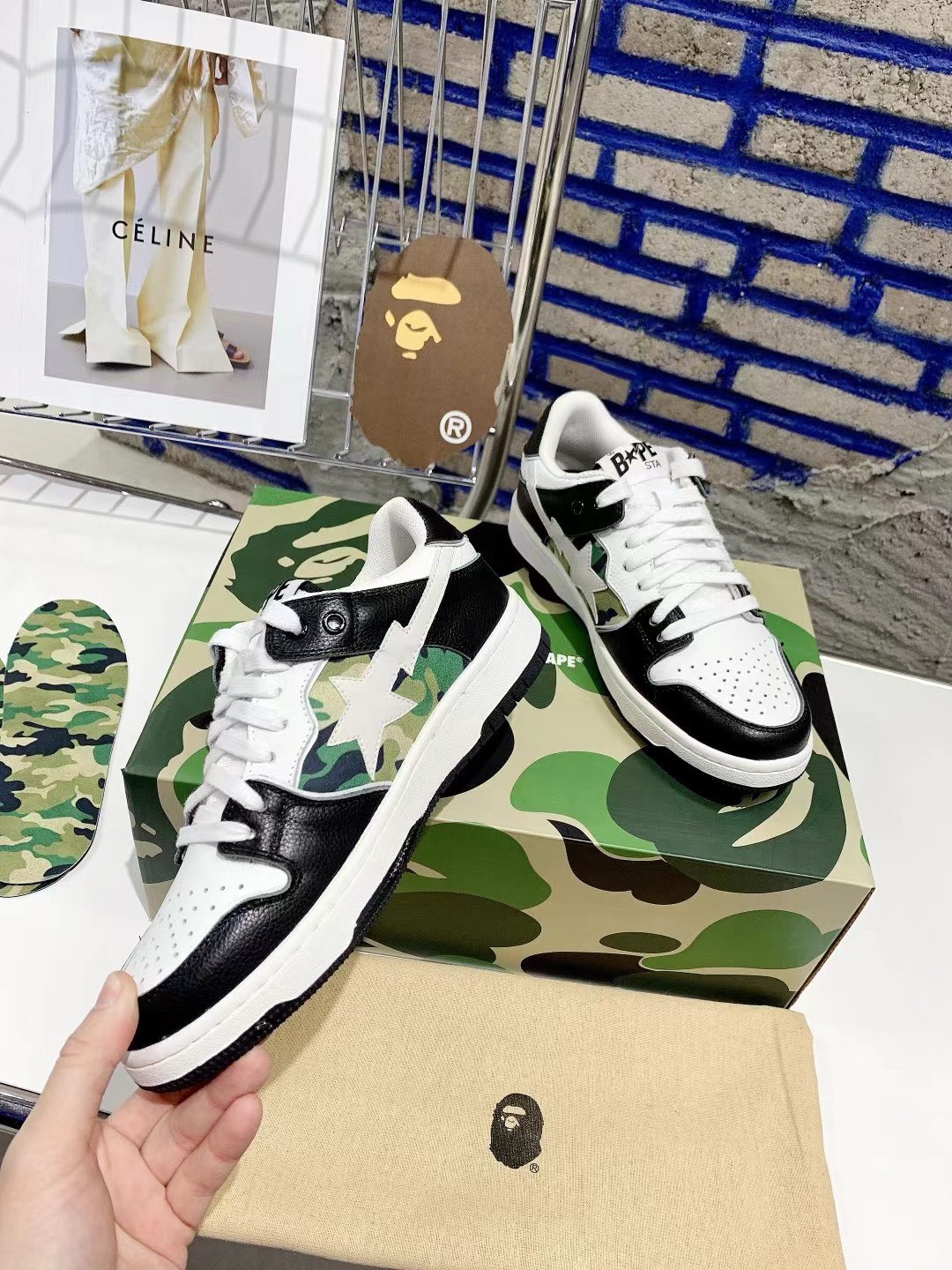 Men Women B*ape Top Sneaker