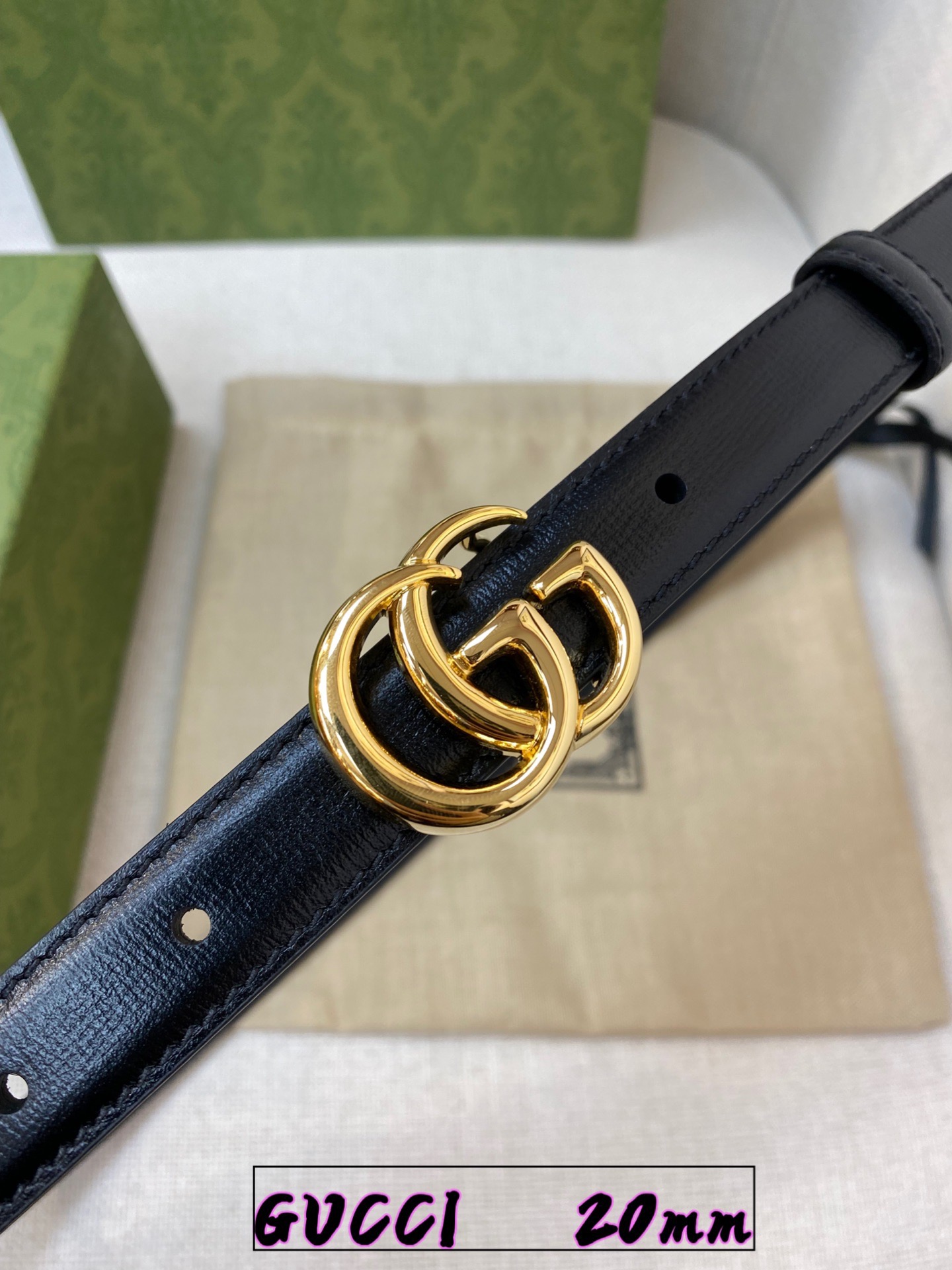 G*ucci Belts Top Quality 20MM