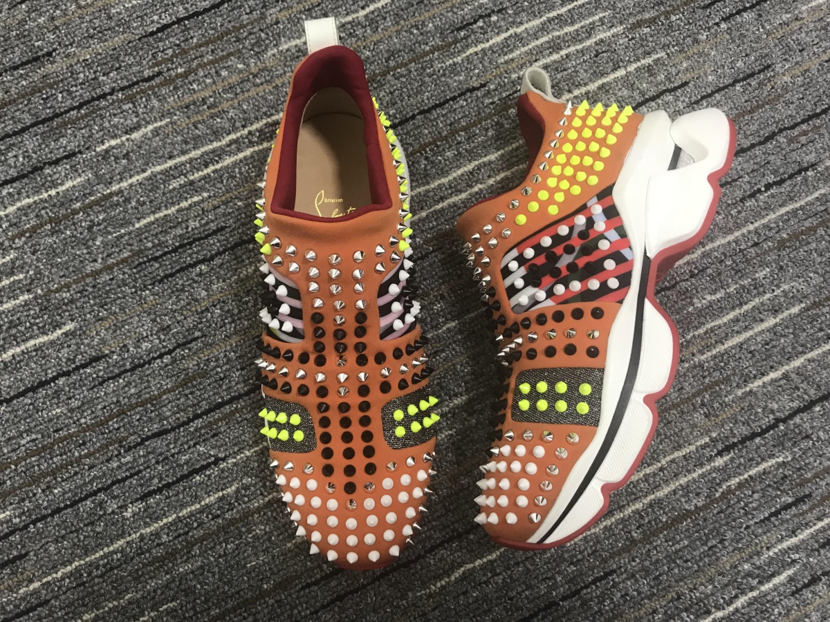 C*ristian L*uboutin Red Runner Sneaker