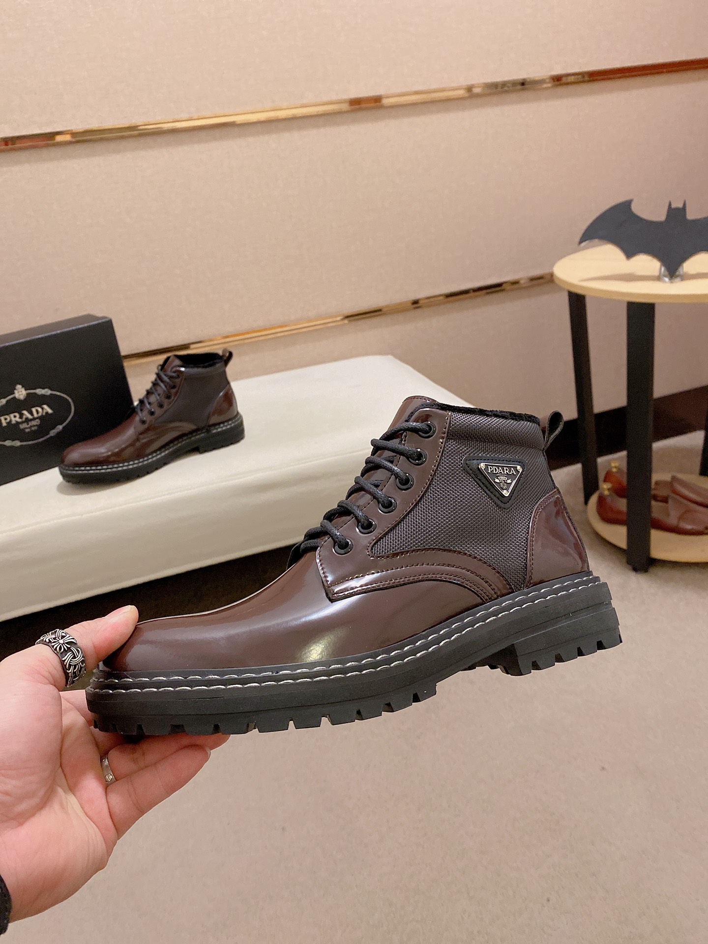 Mens P*rada Top Sneakers