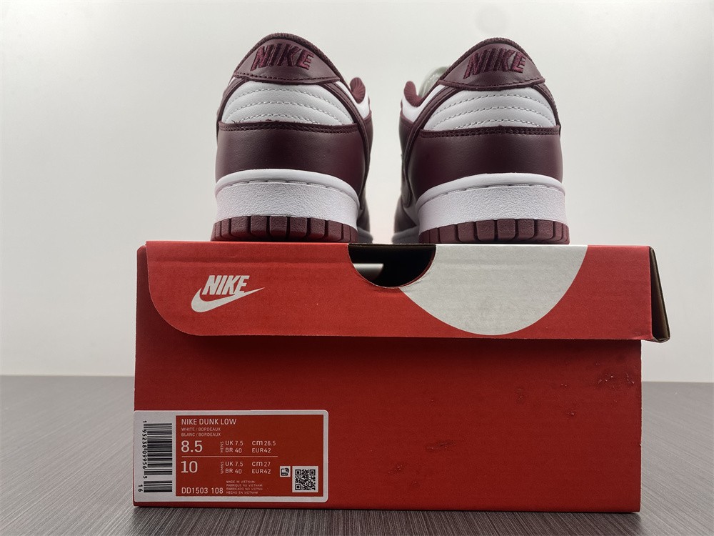 from Nike SB Dunk Low Bordeaux DD1503-108