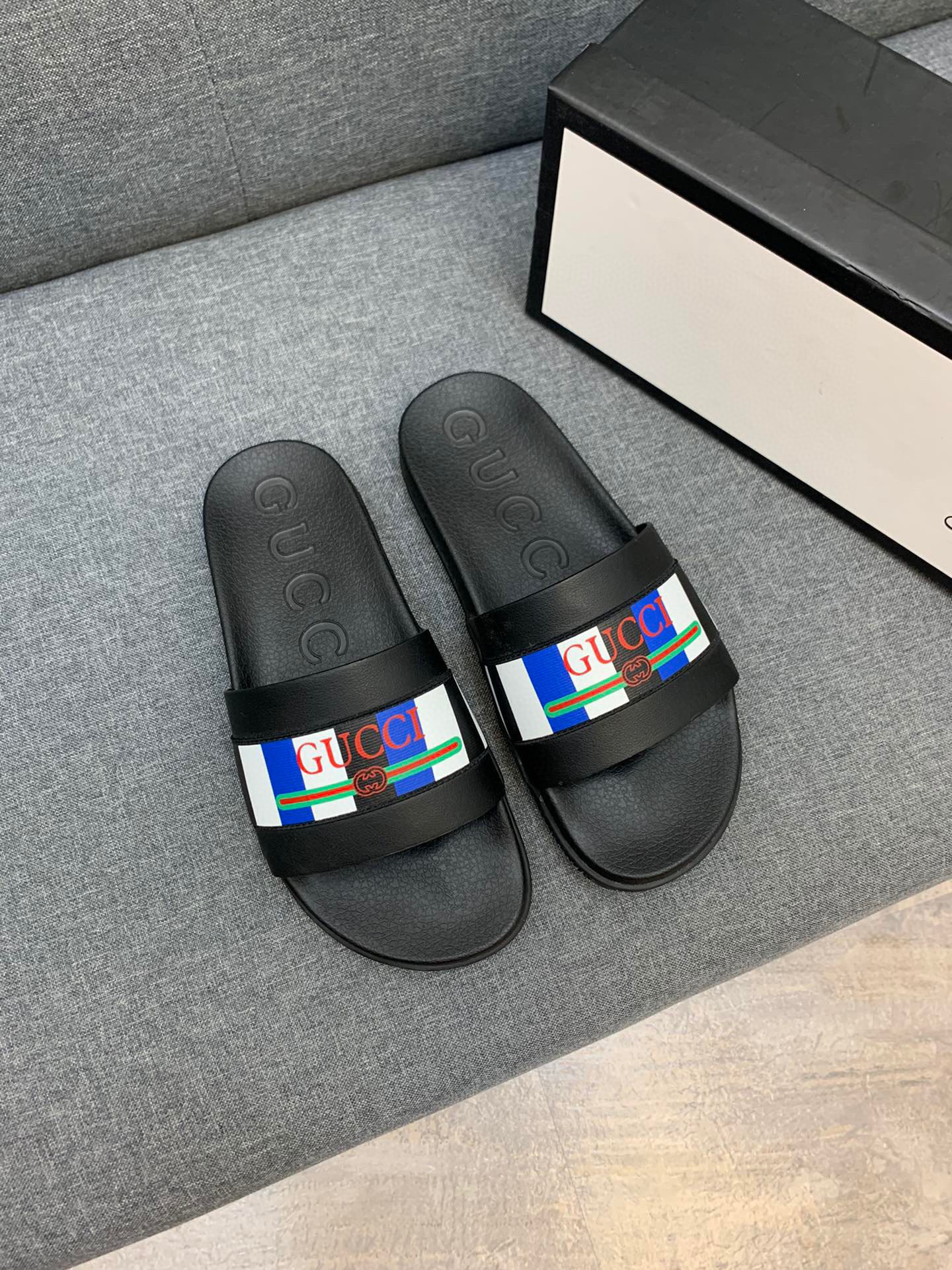 Men G*cci Sandals Top Version