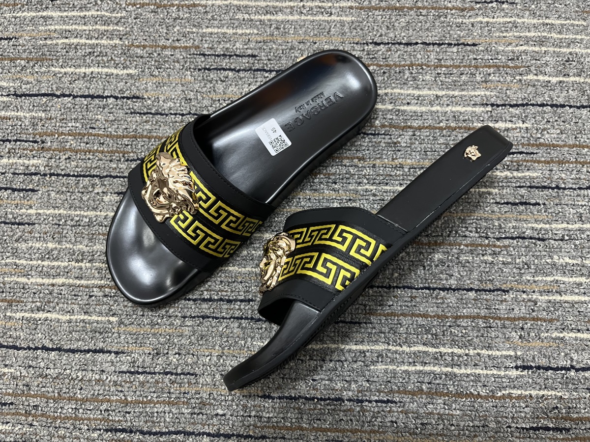 Men Women V*ersace Top slippers