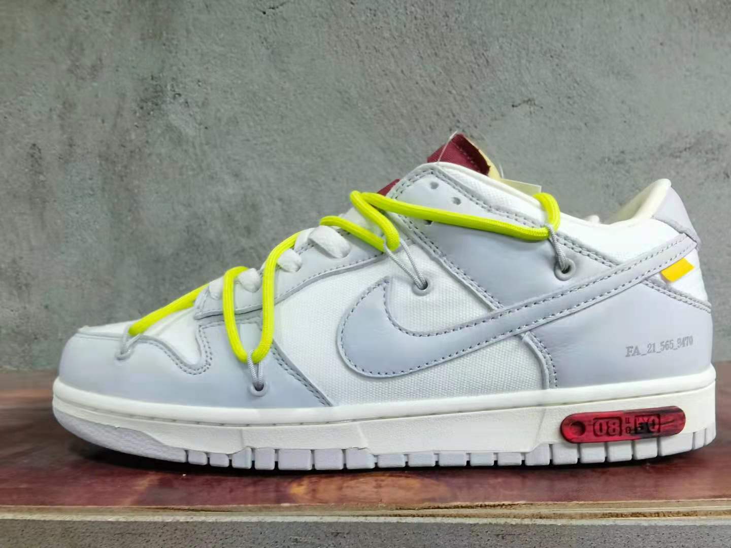 from O*ff-W*hite x Nike Dunk Low