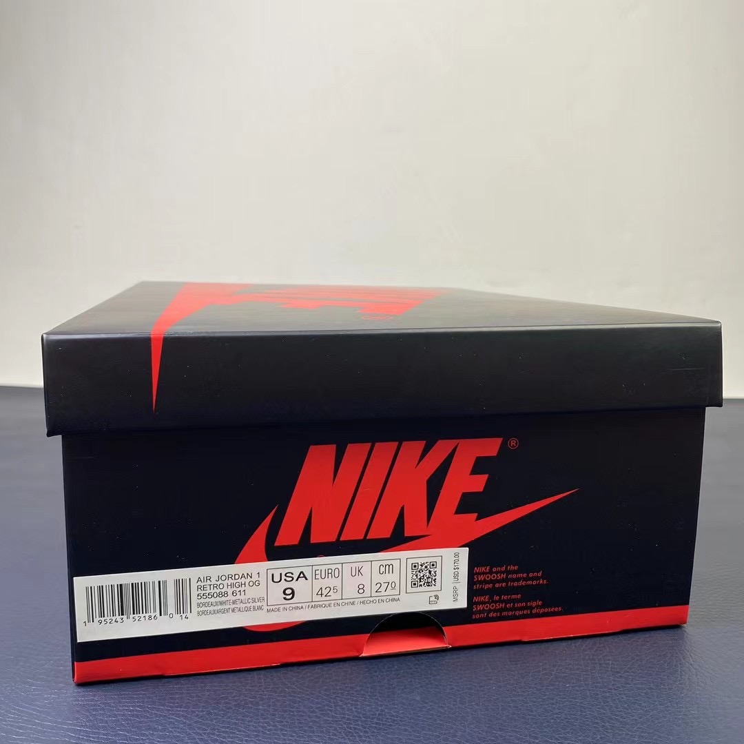 Air Jordan 1 High OG“ Bordeaux” 555088-611