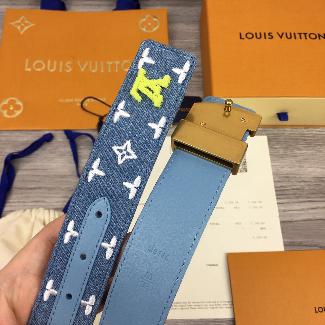 L*ouis V*uitton Belts Top Quality 35MM