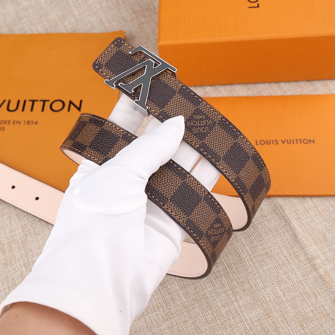 L*ouis V*uitton Belts Top Quality 30MM