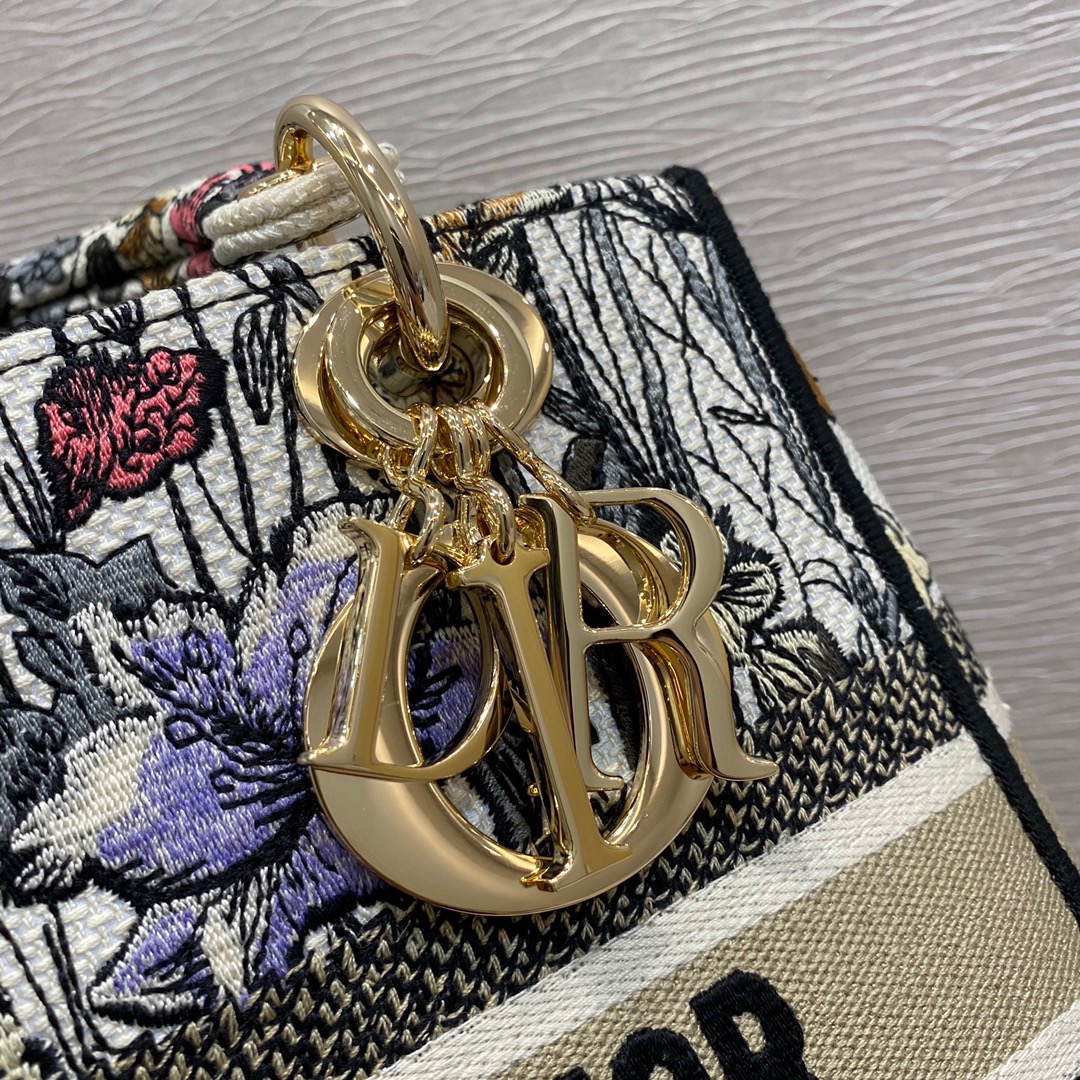 D*ior Lady D-Lite handbag Top Quality 24*11*20cm