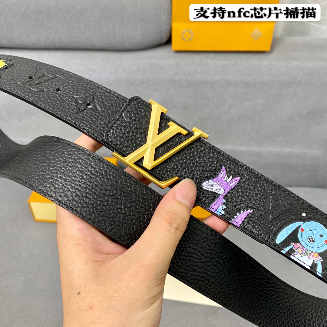 L*ouis V*uitton Belts Top Quality 40MM