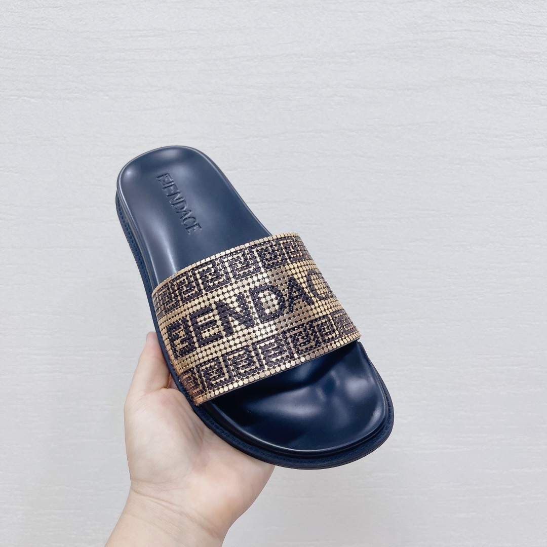 Men Women V*ersace Top slippers