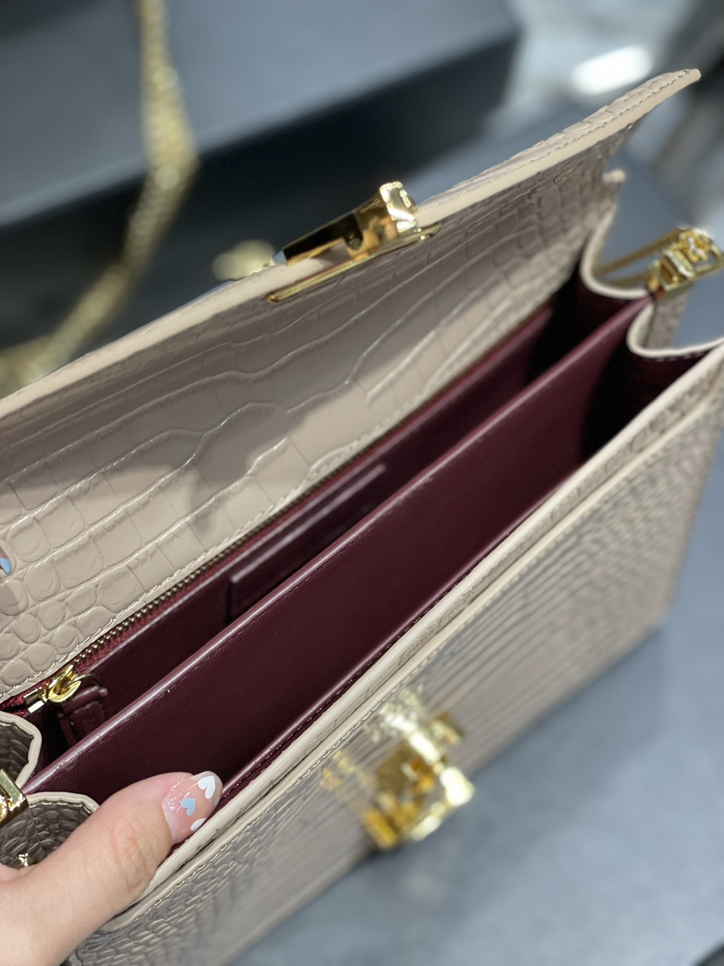 Y*SL Top Bag 22*16.5*5.5cm