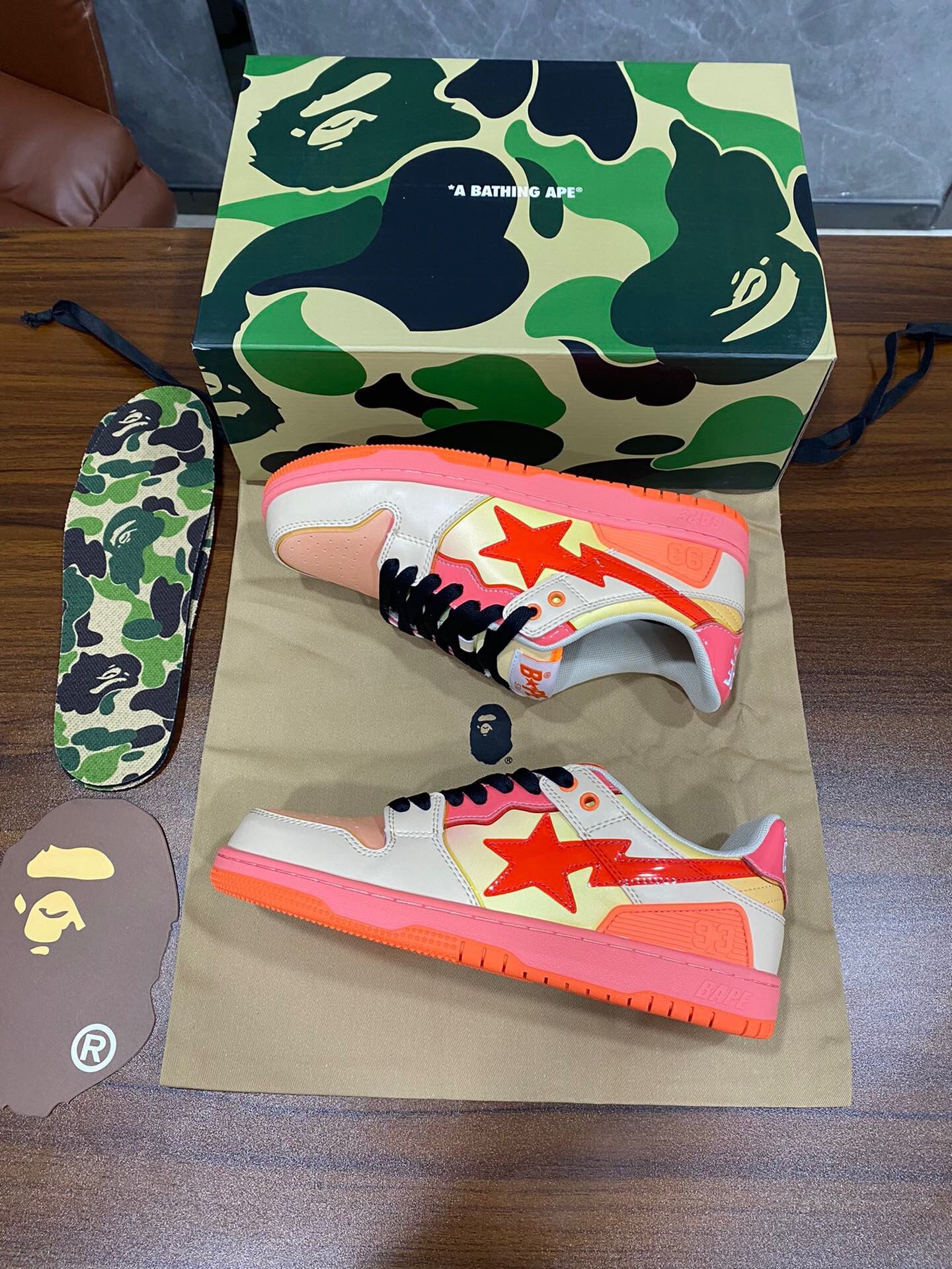 Men Women B*ape Top Sneaker