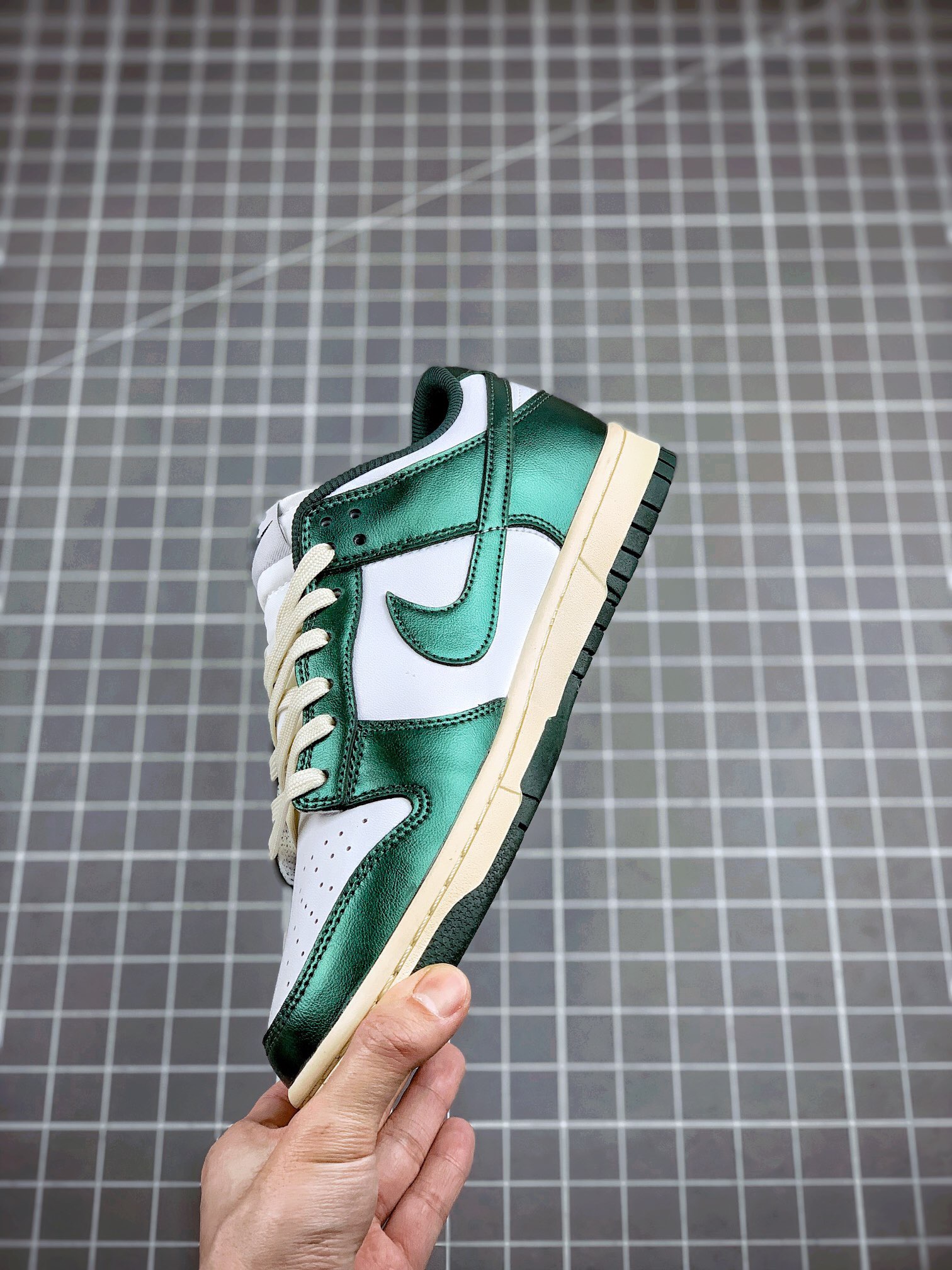 from NIKE dunk low vintage green