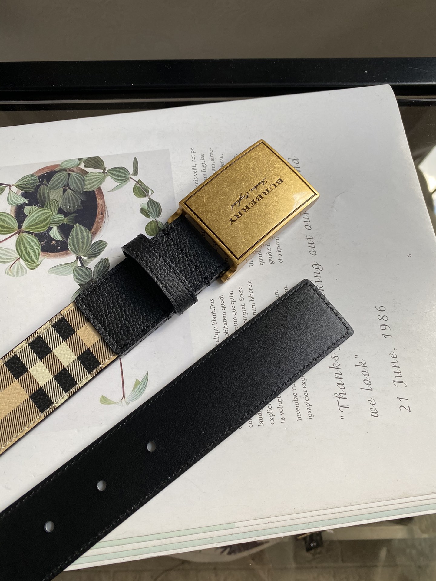 B*urberrry Belts Top Quality 35MM