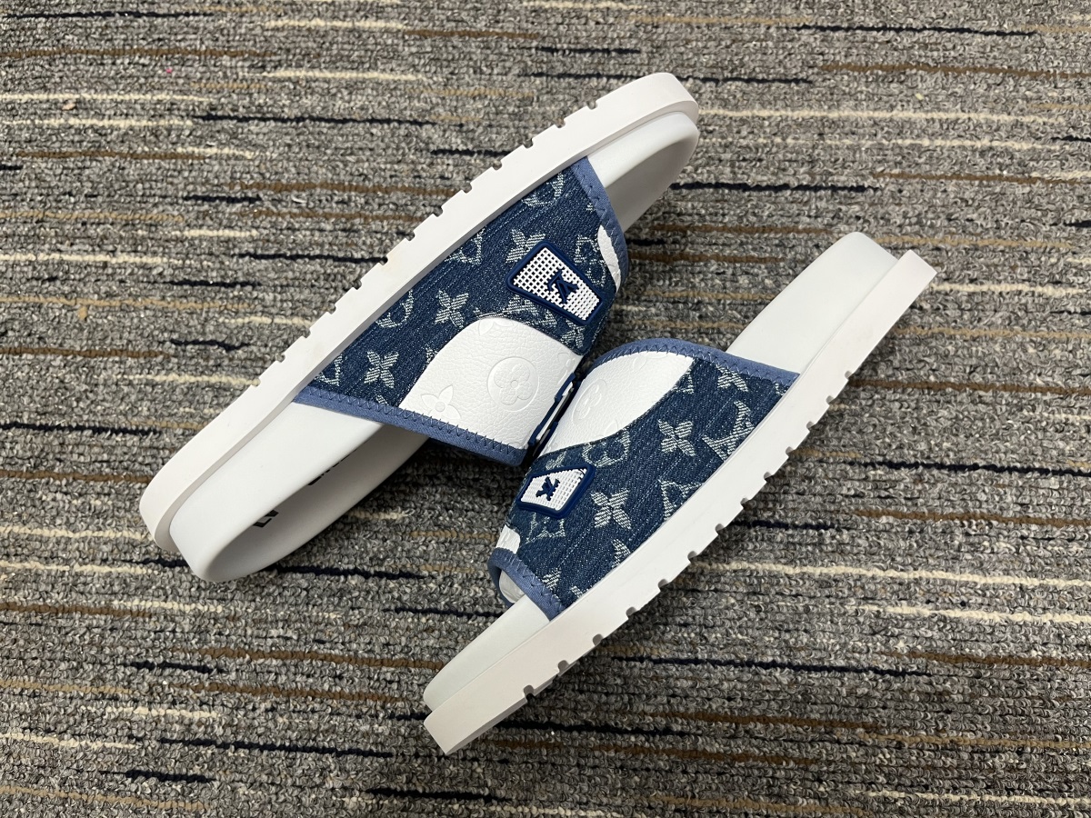 Men L*ouis V*uitton Top Slippers