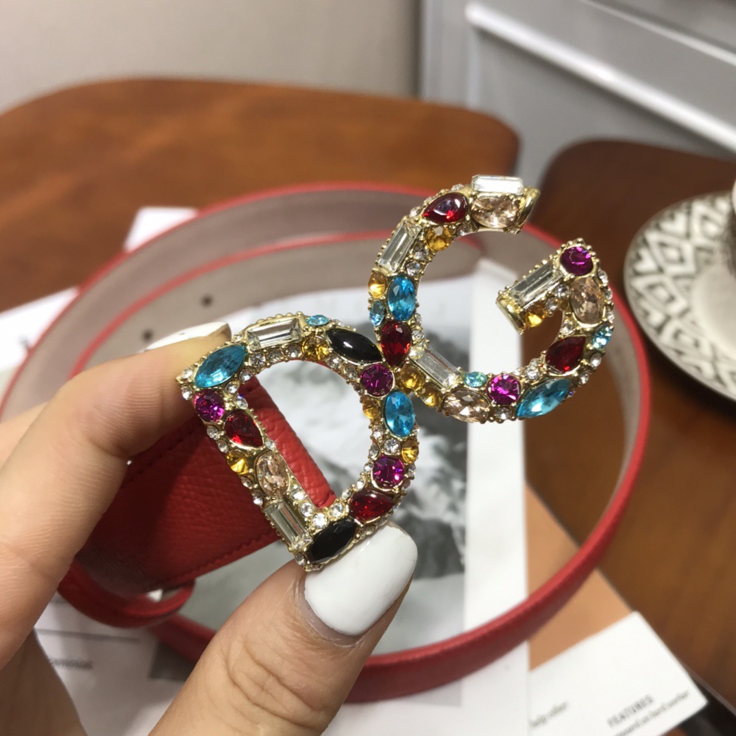 D&G Women Belts 25MM Maikesneakers