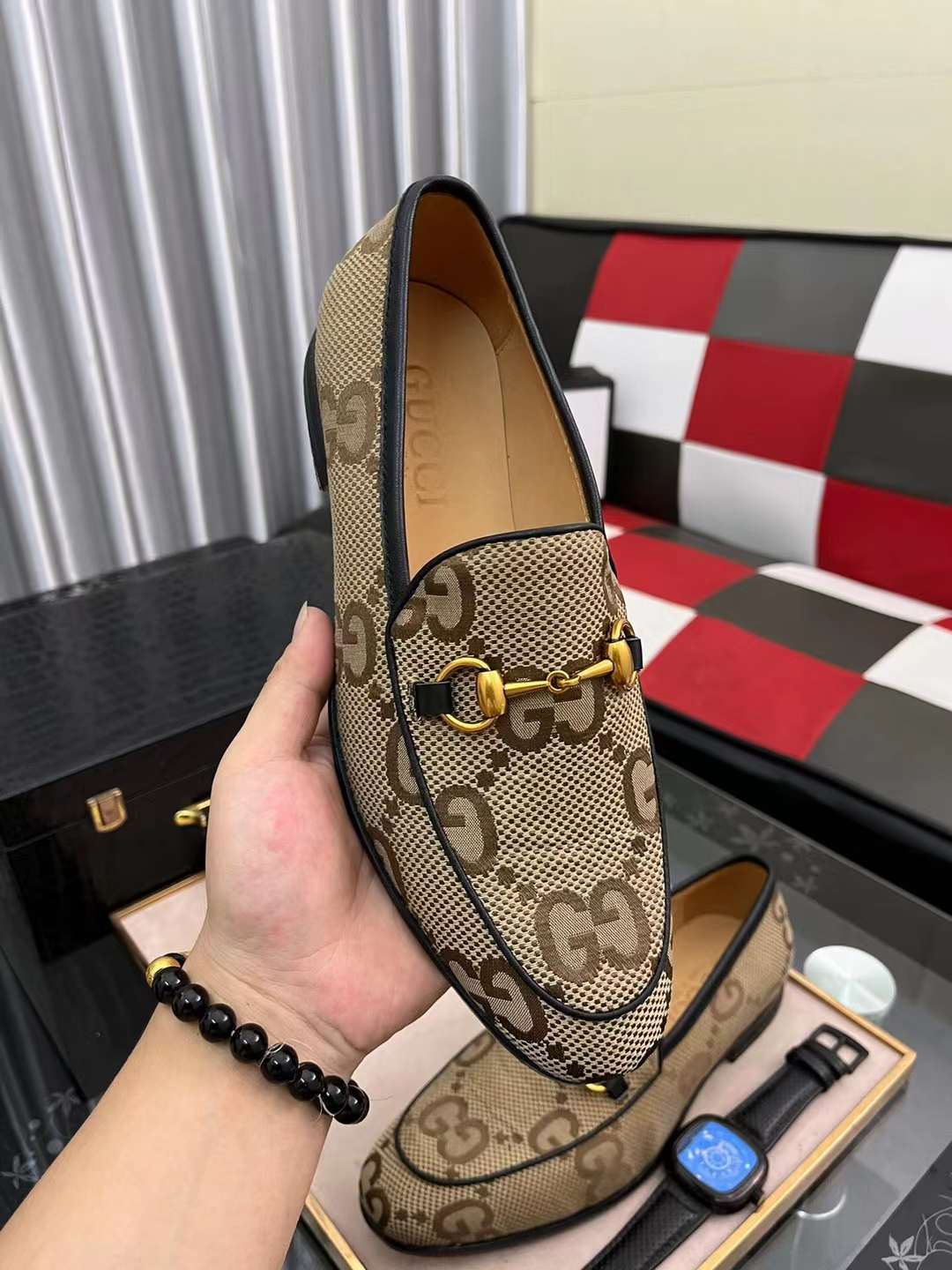 Men G*ucci Top Sneaker