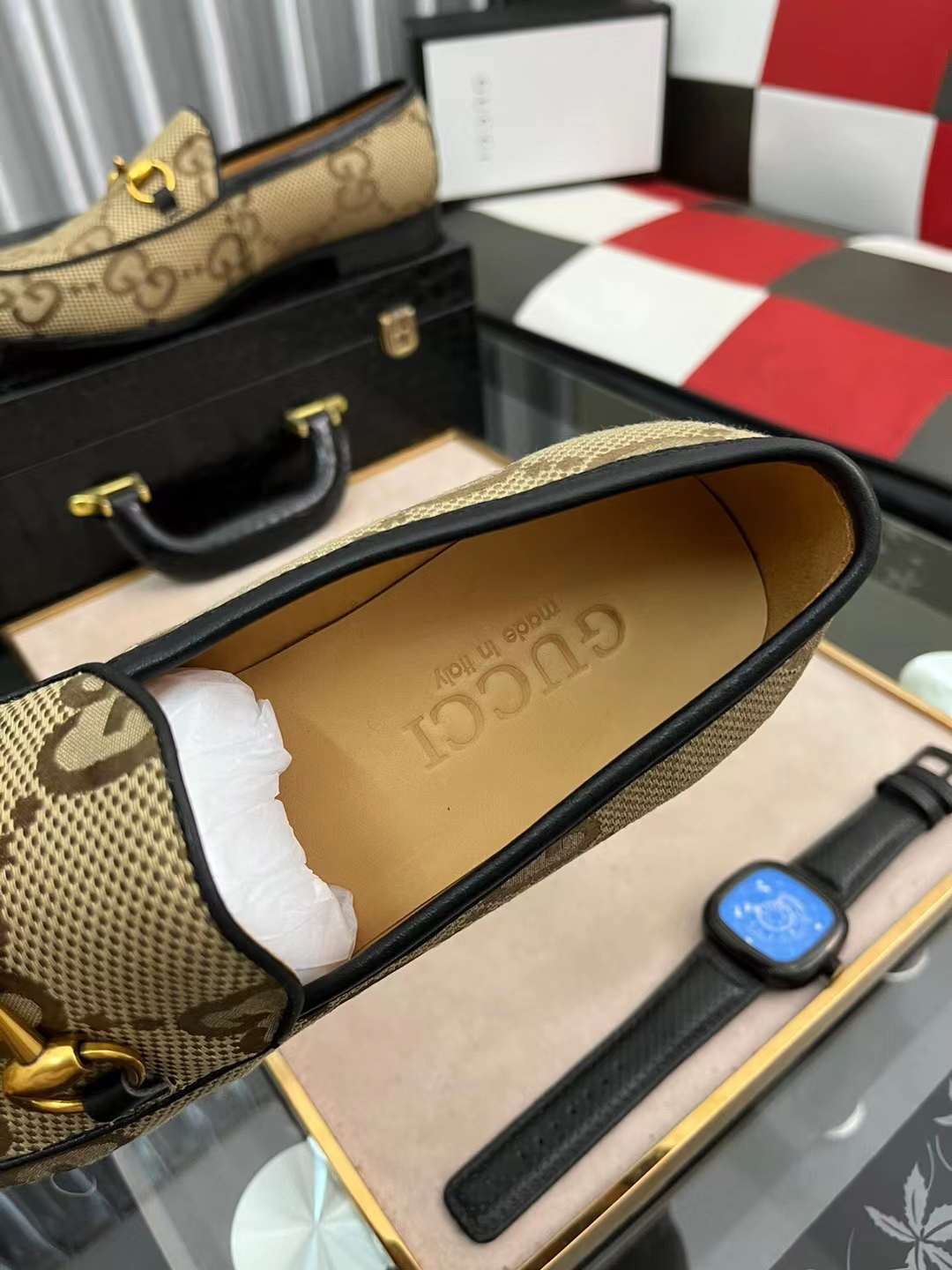 Men G*ucci Top Sneaker