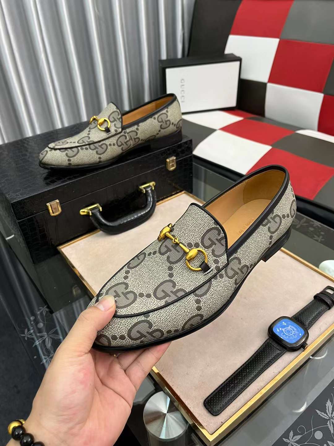 Men G*ucci Top Sneaker