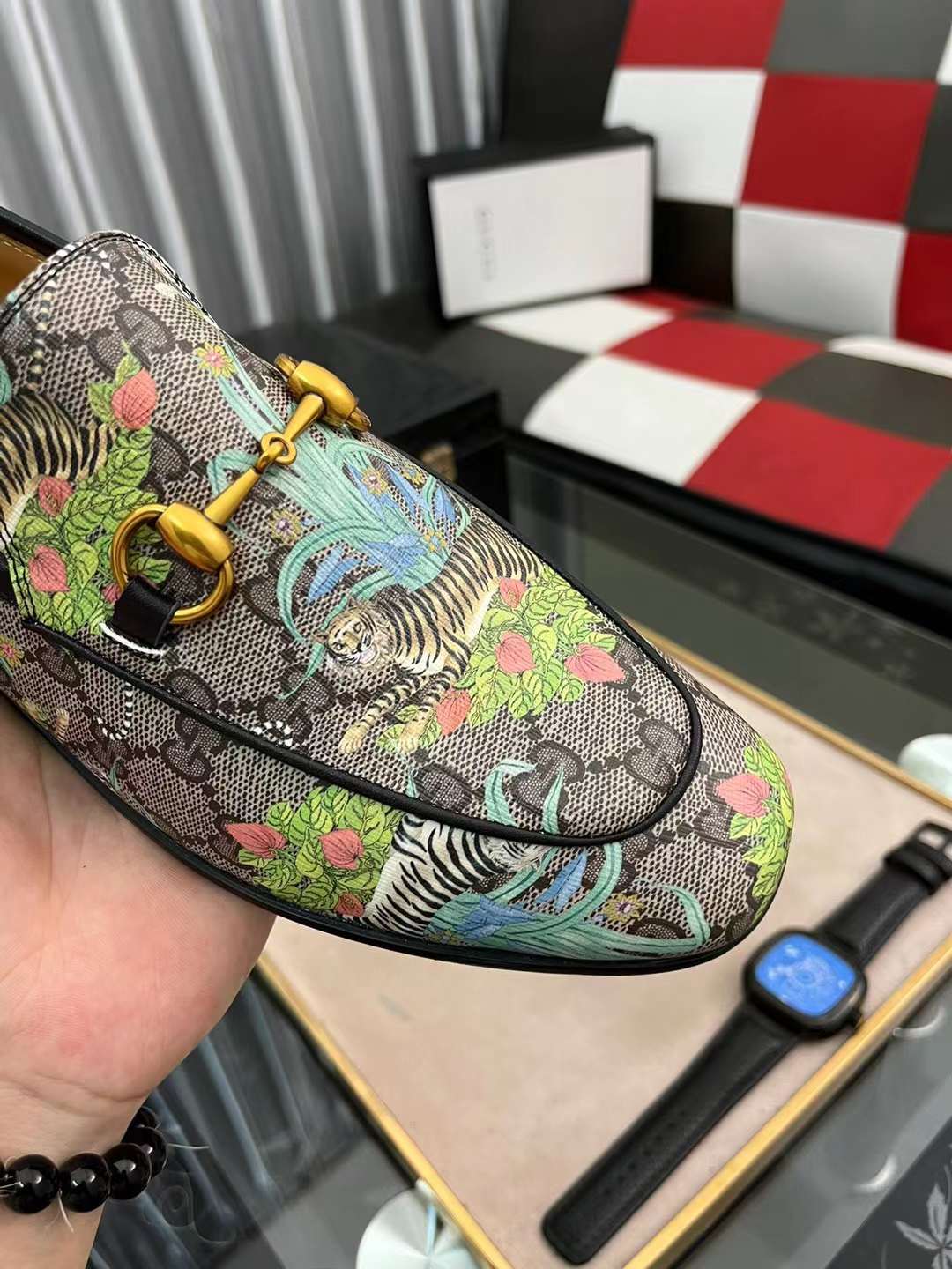 Men G*ucci Top Sneaker