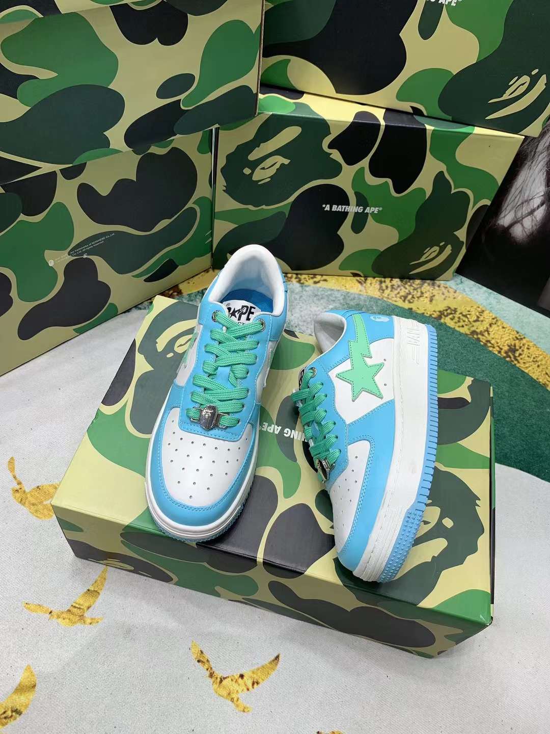 Men Women B*ape sta low Top Sneaker