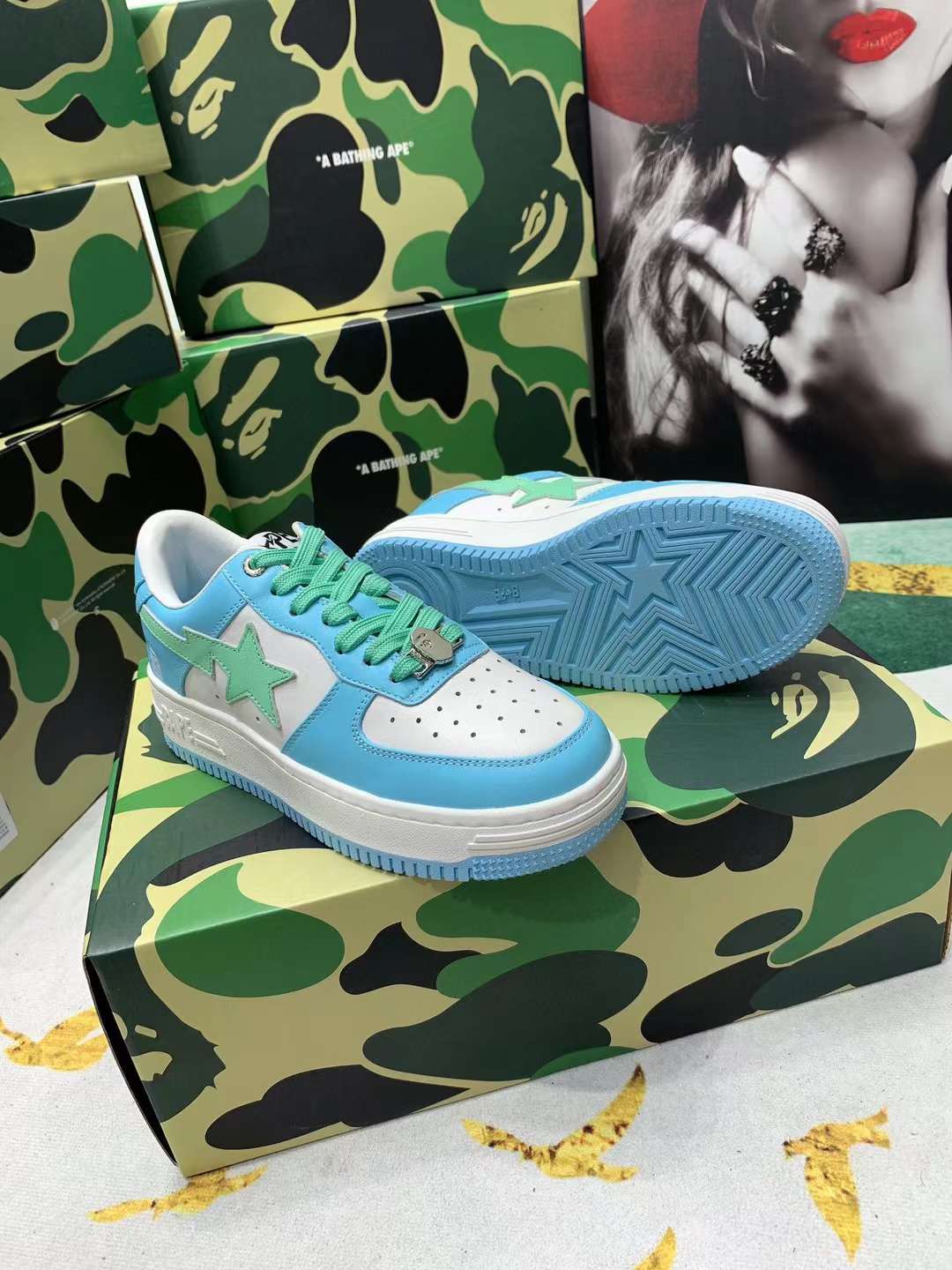 Men Women B*ape sta low Top Sneaker