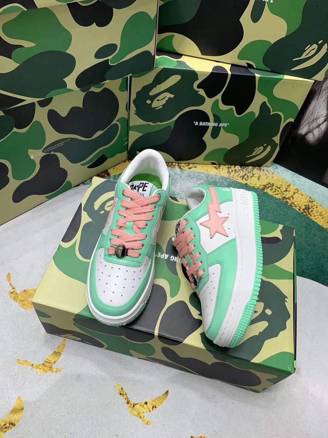 Men Women B*ape sta low Top Sneaker