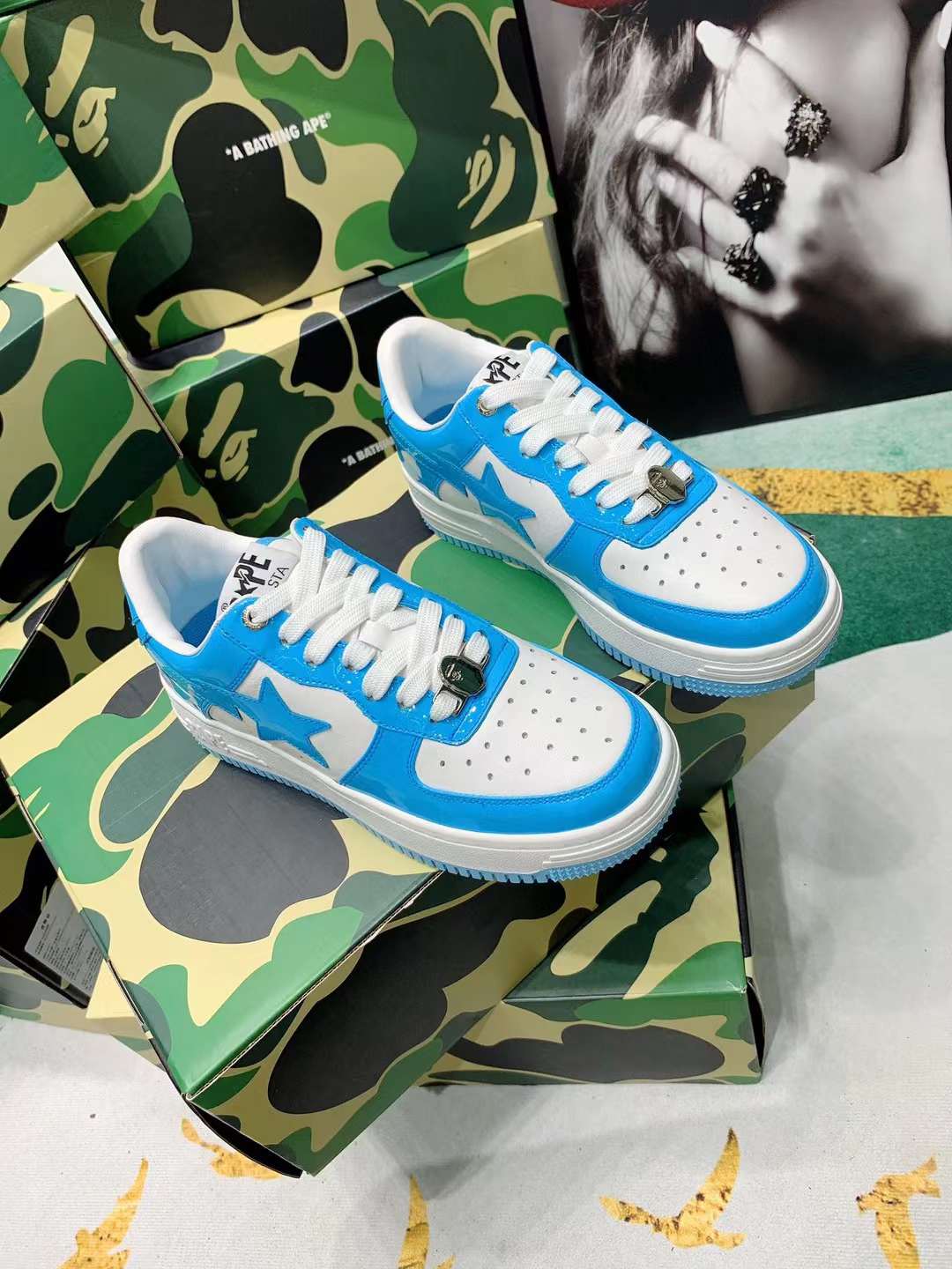 Men Women B*ape sta low Top Sneaker