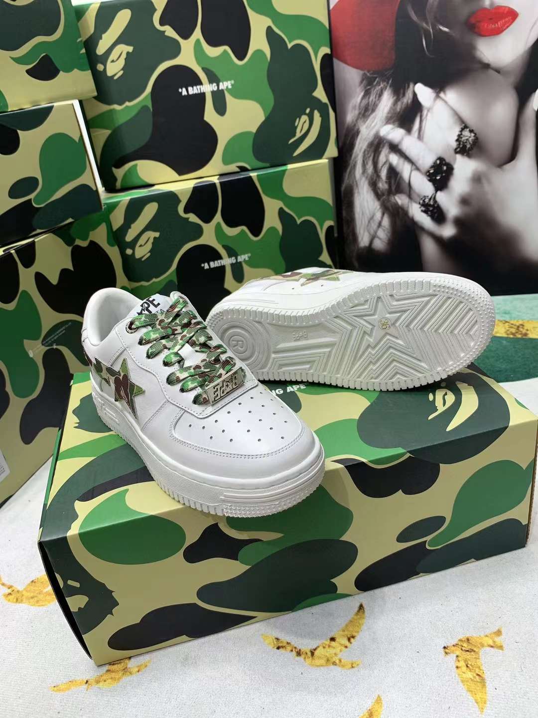 Men Women B*ape Top Sneaker