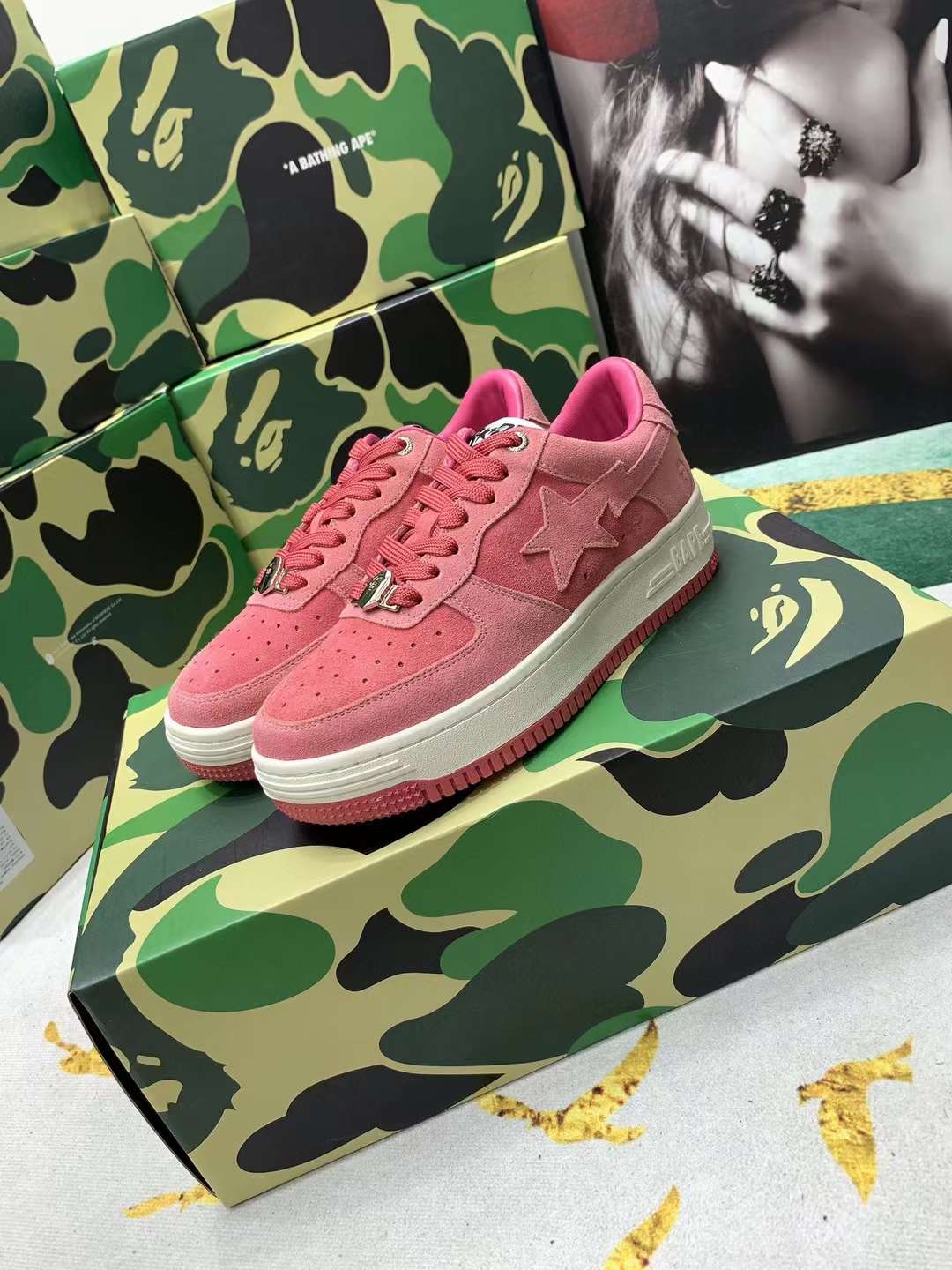 Men Women B*ape sta low Top Sneaker